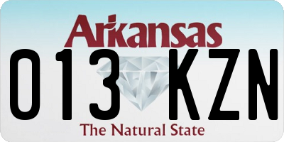 AR license plate 013KZN