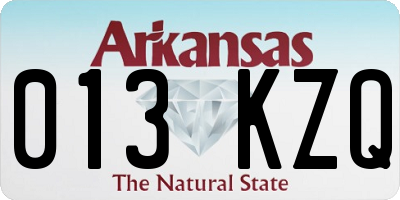 AR license plate 013KZQ