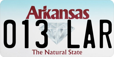 AR license plate 013LAR