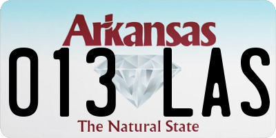 AR license plate 013LAS