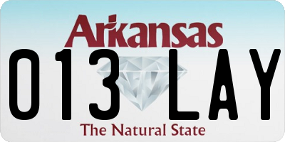 AR license plate 013LAY