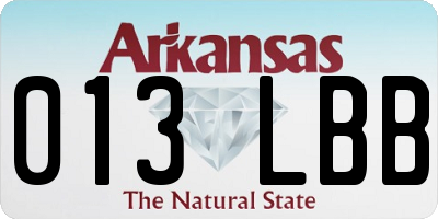 AR license plate 013LBB