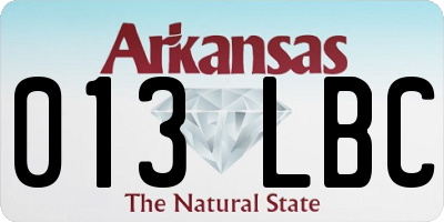 AR license plate 013LBC