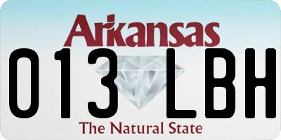 AR license plate 013LBH