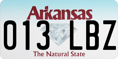 AR license plate 013LBZ