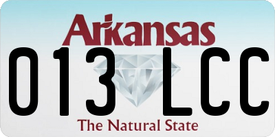 AR license plate 013LCC