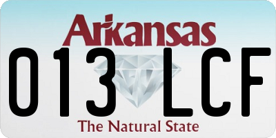 AR license plate 013LCF
