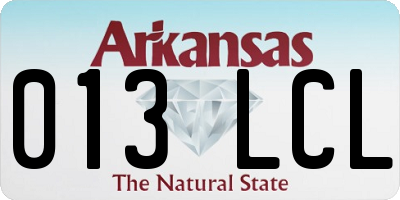 AR license plate 013LCL