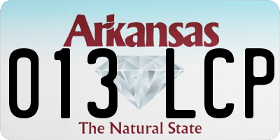 AR license plate 013LCP