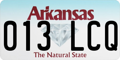 AR license plate 013LCQ