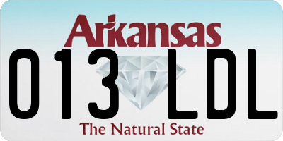 AR license plate 013LDL