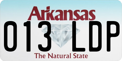 AR license plate 013LDP