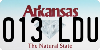 AR license plate 013LDU