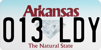 AR license plate 013LDY