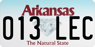AR license plate 013LEC