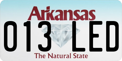 AR license plate 013LED