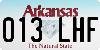 AR license plate 013LHF