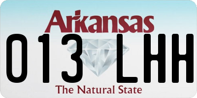 AR license plate 013LHH