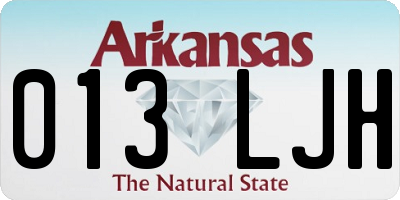 AR license plate 013LJH