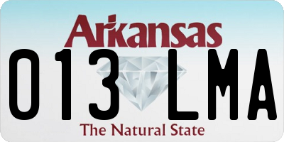 AR license plate 013LMA