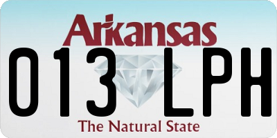 AR license plate 013LPH