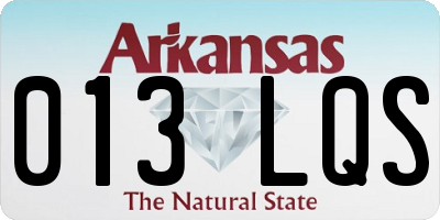AR license plate 013LQS
