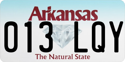AR license plate 013LQY