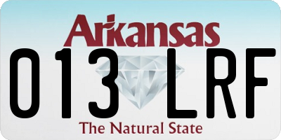 AR license plate 013LRF