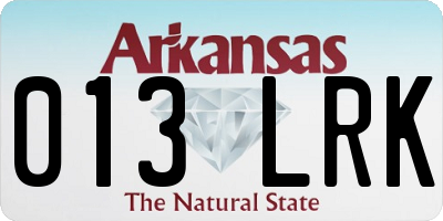 AR license plate 013LRK