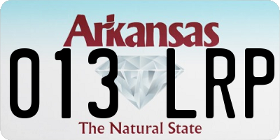 AR license plate 013LRP