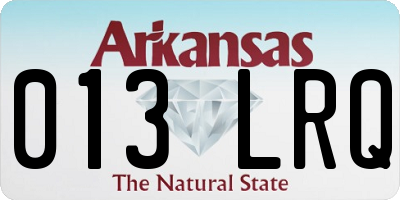AR license plate 013LRQ