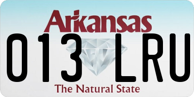 AR license plate 013LRU