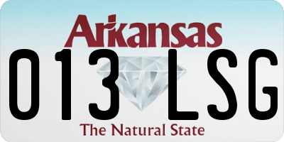AR license plate 013LSG
