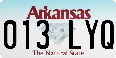 AR license plate 013LYQ