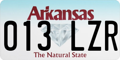 AR license plate 013LZR