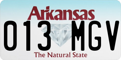 AR license plate 013MGV