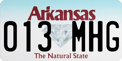 AR license plate 013MHG