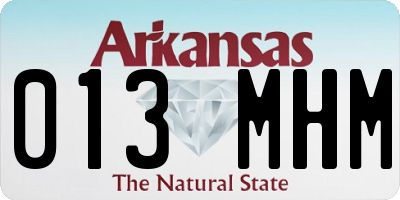 AR license plate 013MHM