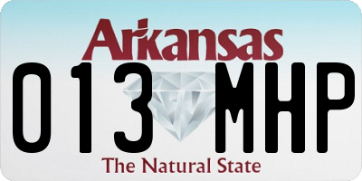 AR license plate 013MHP