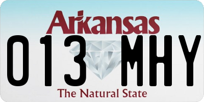 AR license plate 013MHY