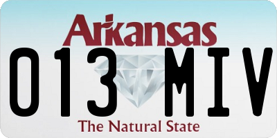 AR license plate 013MIV
