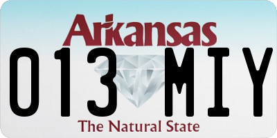 AR license plate 013MIY