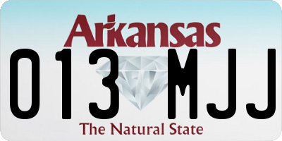 AR license plate 013MJJ