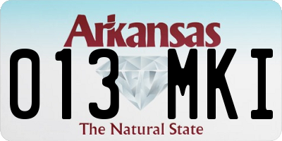 AR license plate 013MKI
