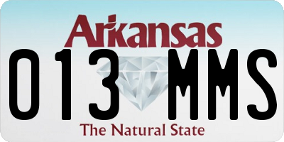 AR license plate 013MMS