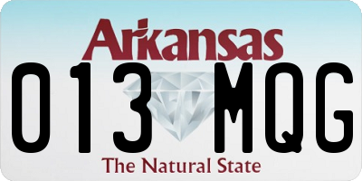 AR license plate 013MQG