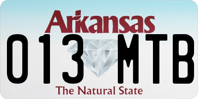 AR license plate 013MTB