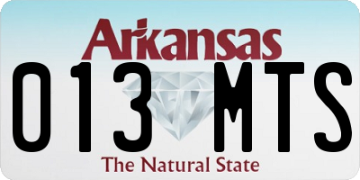 AR license plate 013MTS