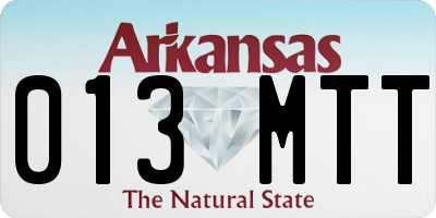 AR license plate 013MTT