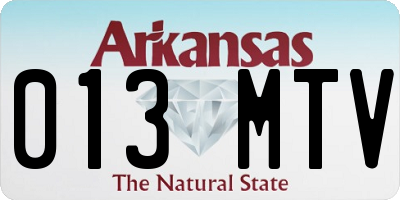 AR license plate 013MTV